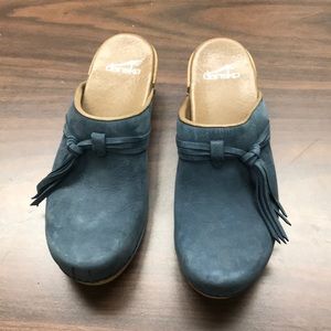 Dansko navy clogs